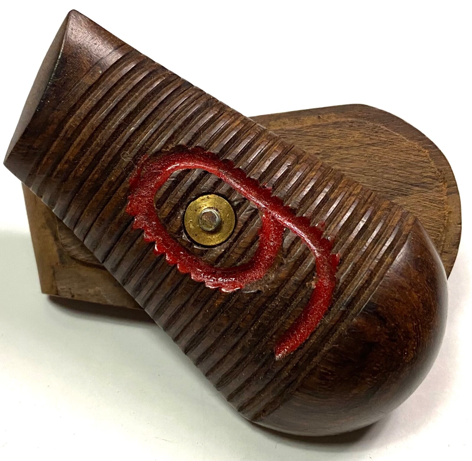 WWI WWII GERMAN c96 BROOM HANDLE 9MM RED 9 MAUSER  WOODEN PISTOL GRIPS -PAIR