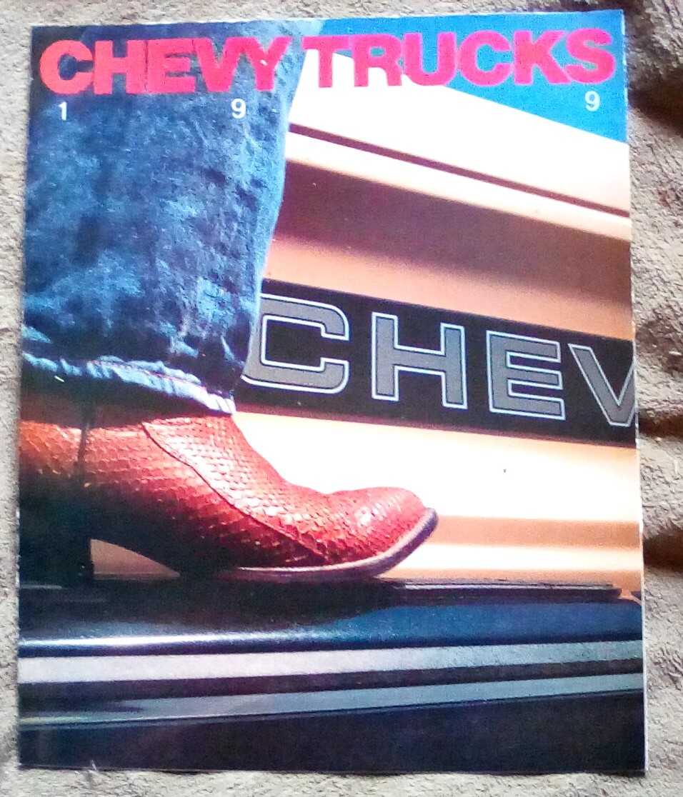 1989 Chevrolet Truck Full Line Sales Brochure Poster Pickup Blazer