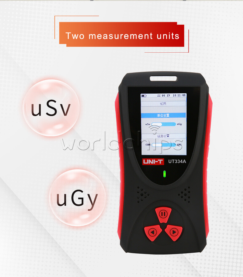 UNI-T UT334A Geiger Counter Electromagnetic Radiation Detector Xβγ-ray Detection