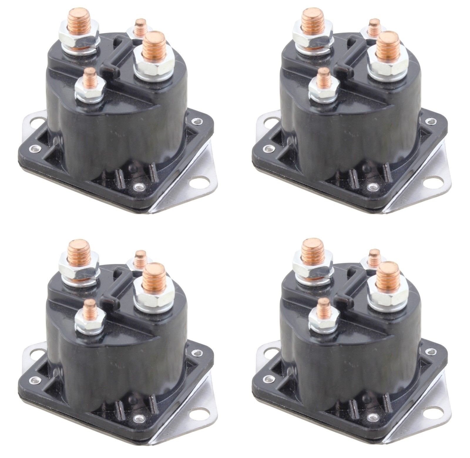 Brand New Set (4) Winch Solenoids 4 Term Warn 72631 28396 SAZ4201AHY SAZ-5201AHY