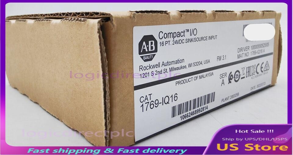 New Factory Sealed AB 1769-IQ16 /A CompactLogix 16 Pt 24VDC Input Module US