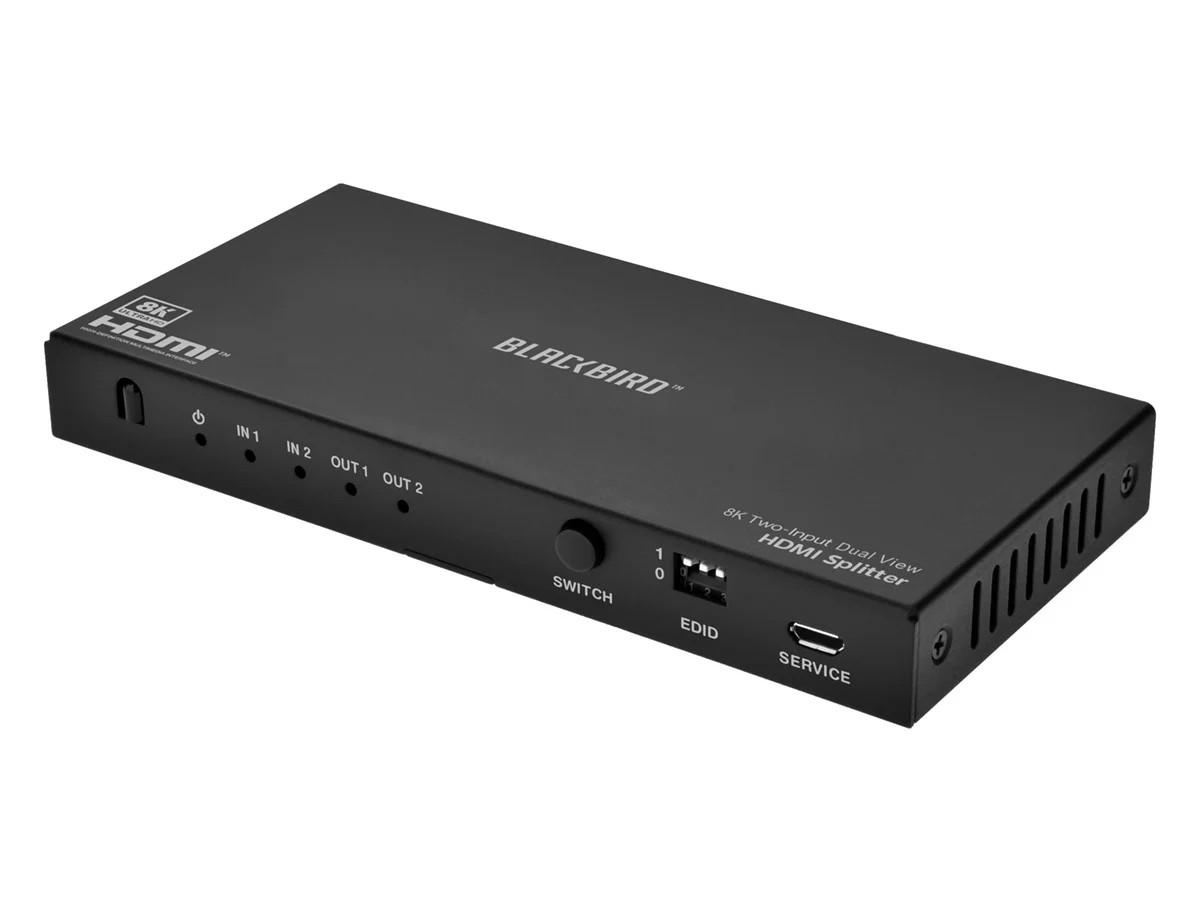 Monoprice Blackbird 8K Dual Function Splitter/Switch 1x2 Splitter or 2x1 Switch