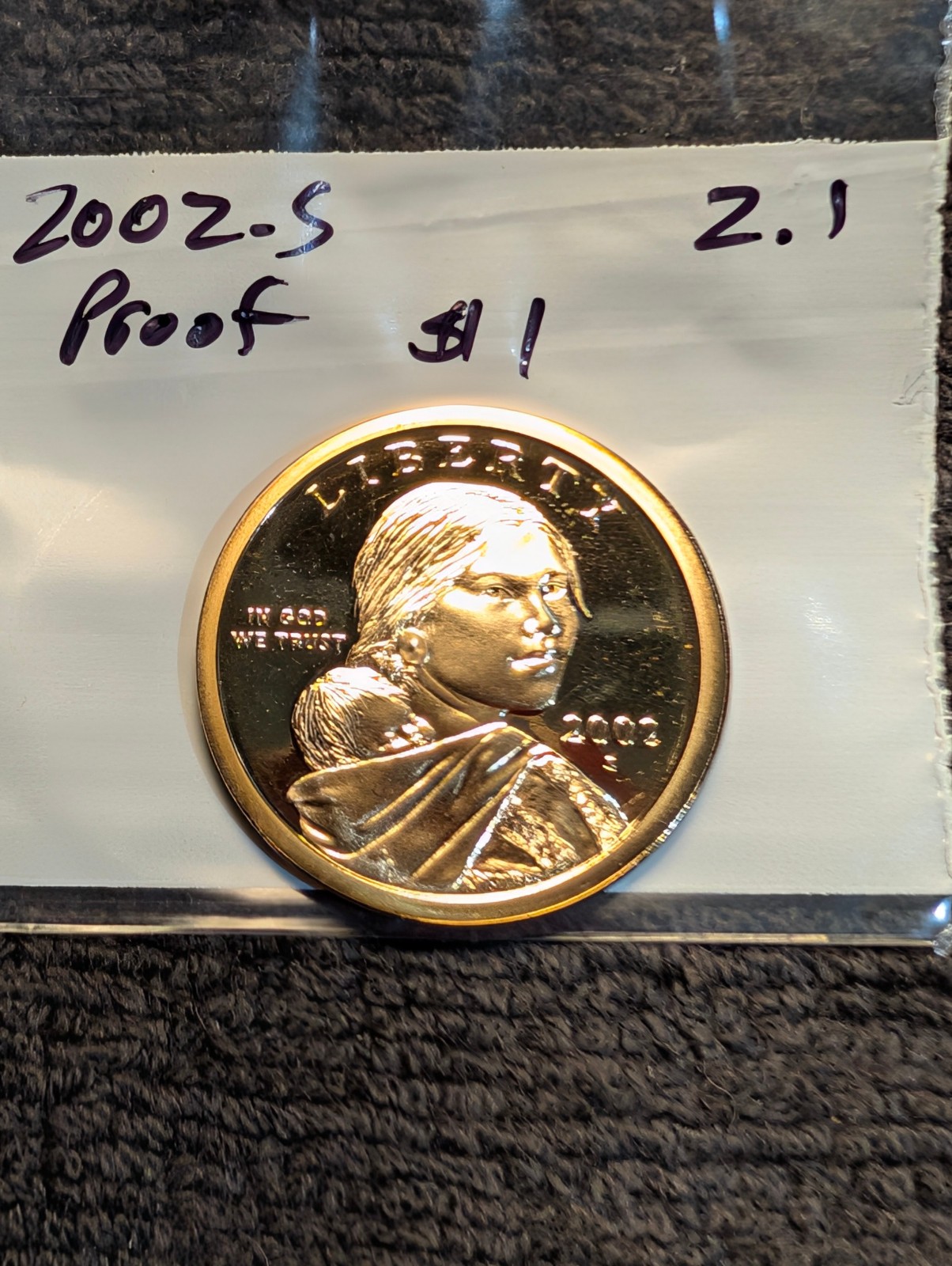 2002-S Proof  Sacagawea Dollar  ** From Proof Set **