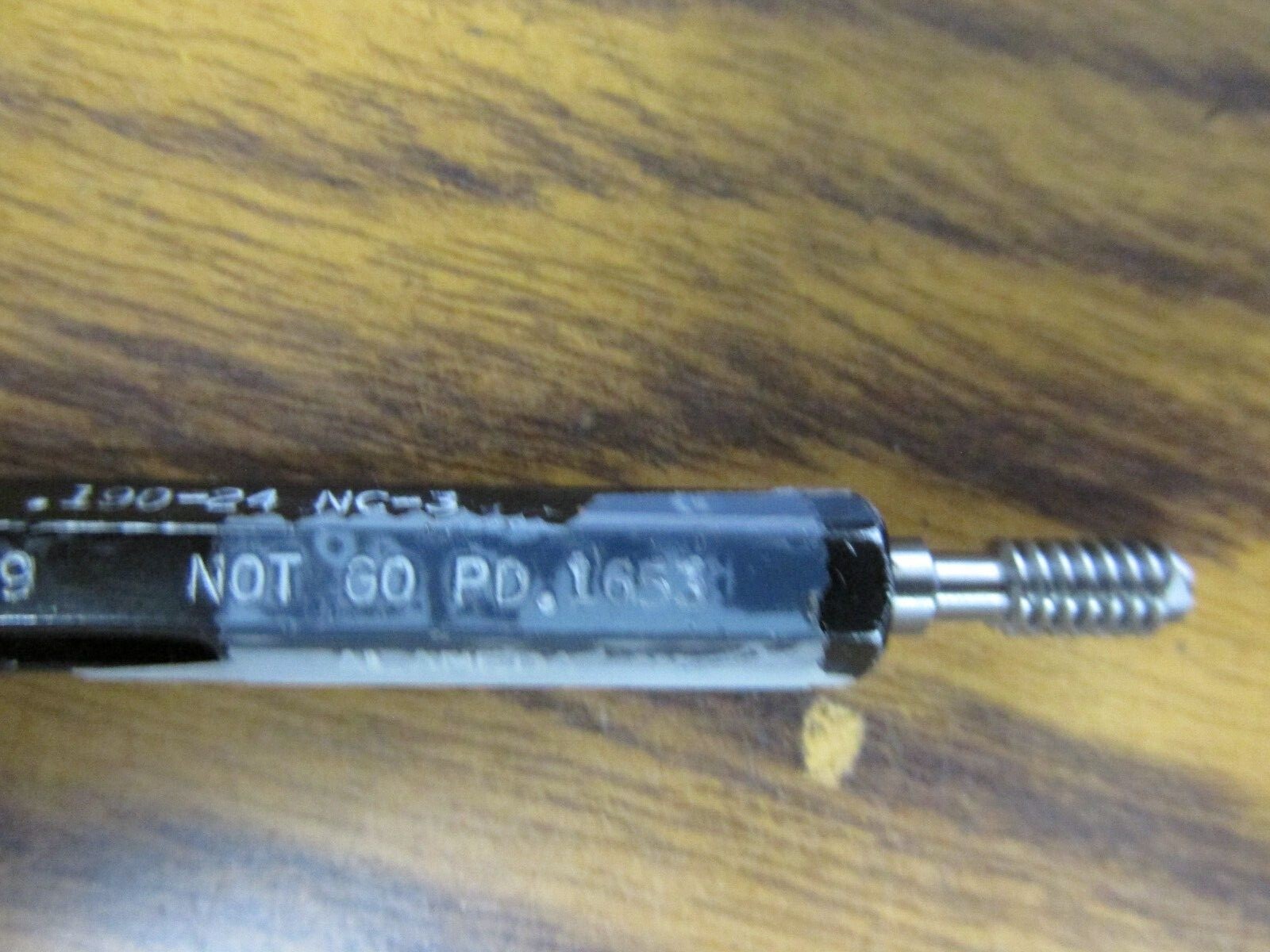 Go & No Go Thread Plug Gage .190-24 NC-3