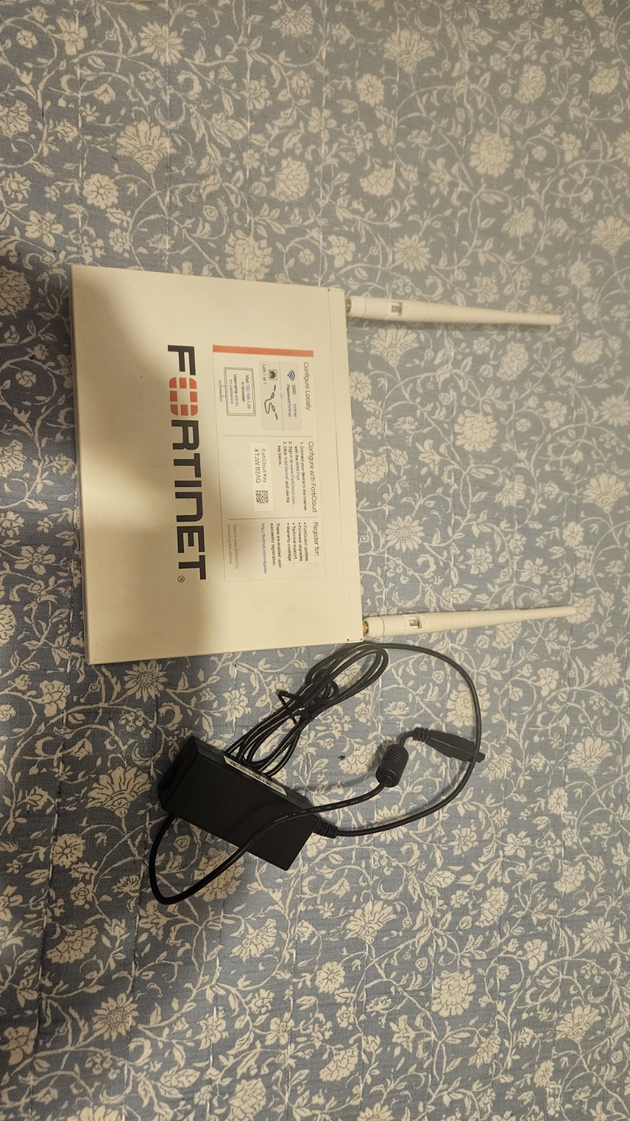 Fortinet FWF-60E FortiWiFi-60E Network Security Appliance w 2x Antenna &Adapter