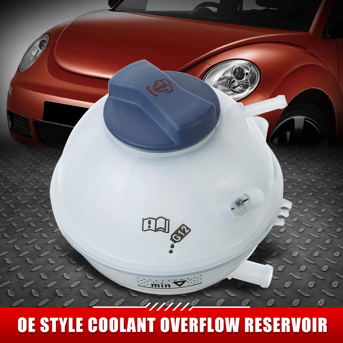 FOR 06-10 VW BEETLE 2.5L RADIATOR COOLANT OVERFLOW RESERVOIR TANK BOTTLE W/ CAP