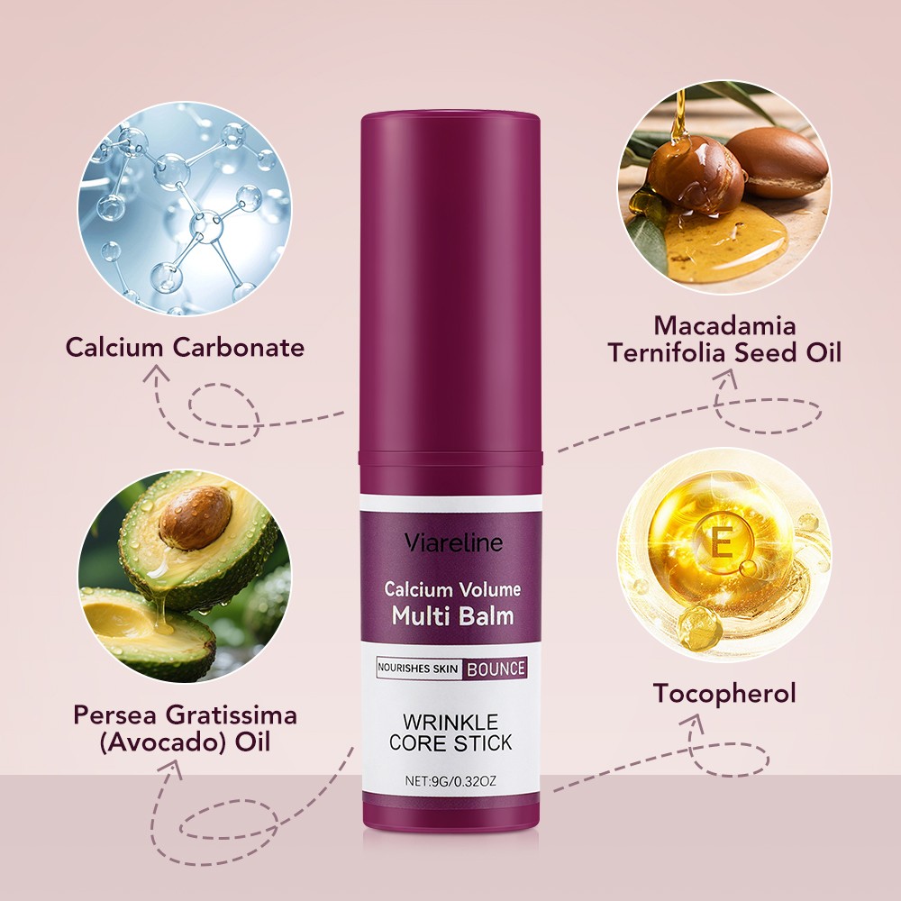 3PCS Calcium Volume Multi Balm Wrinkle Core Stick Beauty Korean Moisturing Stick