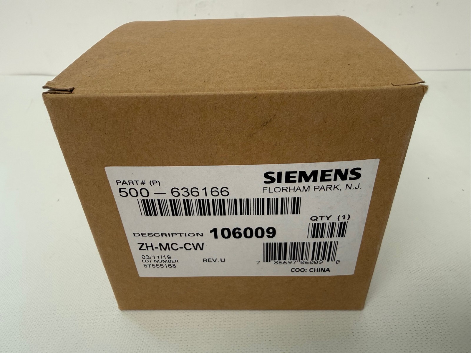 SIEMENS 500-636166 ZH-MC-CW Z HORN CEILING WHITE FIRE ALARM NEW OPEN BOX