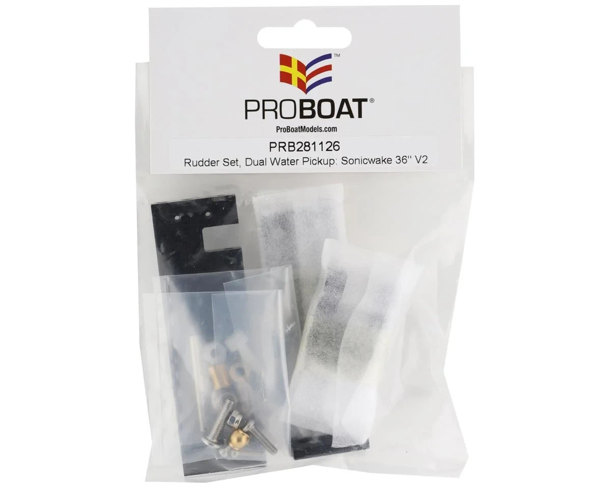 Pro Boat 36 V2 PRB281126 Rudder Set Dual Water Pickup Sonicwake Replacement Boat