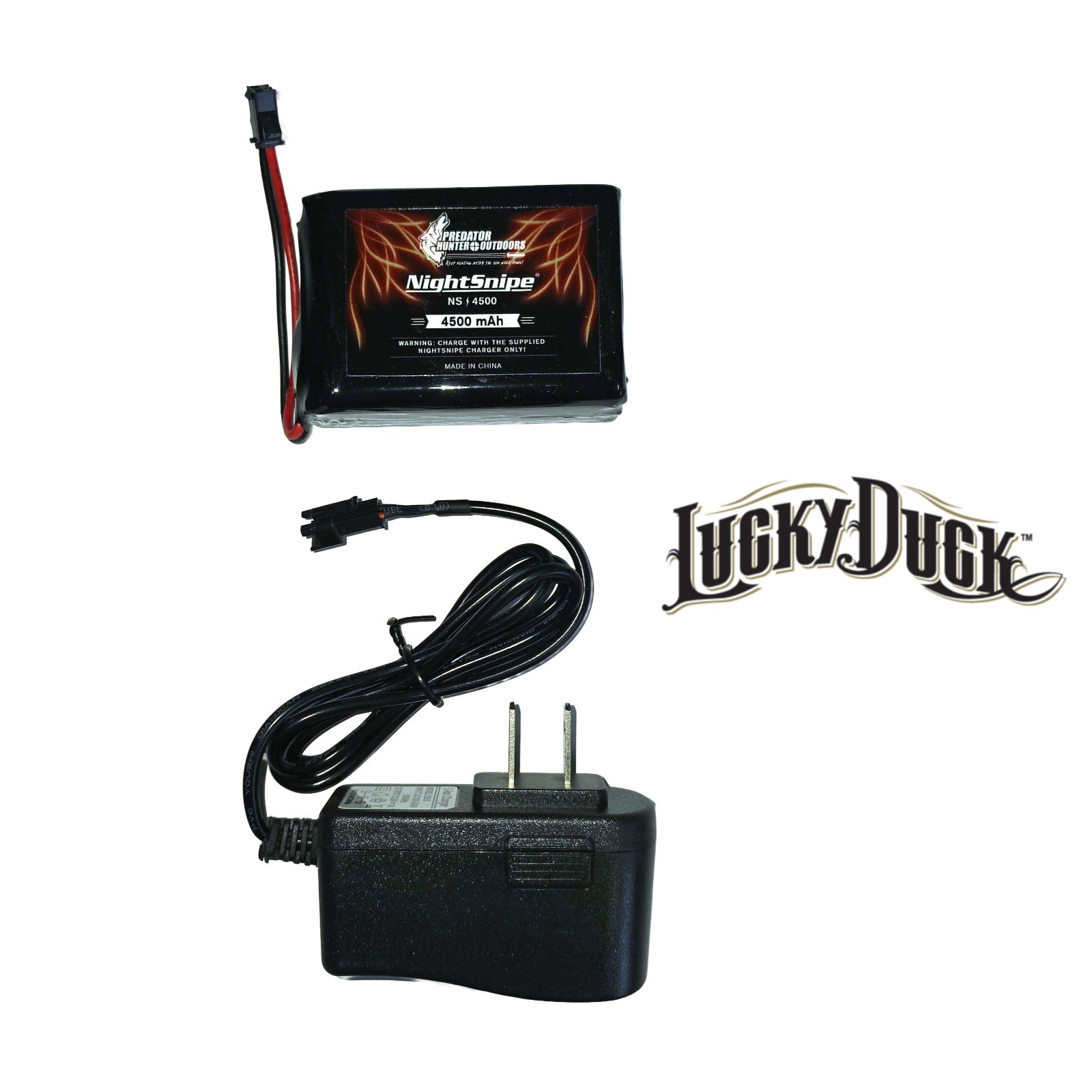 NightSnipe Rechargeable Battery Pack Kit for LUCKY DUCK Electronic Game Calls