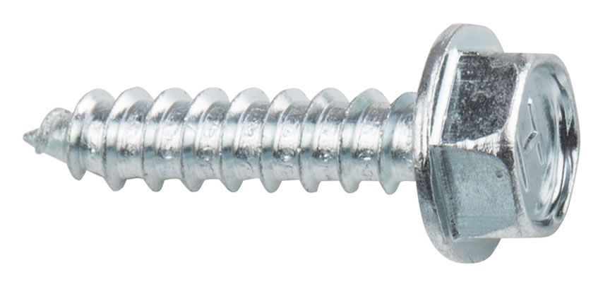 Hex Washer Head Lag Screws 5/16 In x 1 3/4 In (7/16 Head) Full Thread Zinc Pl...
