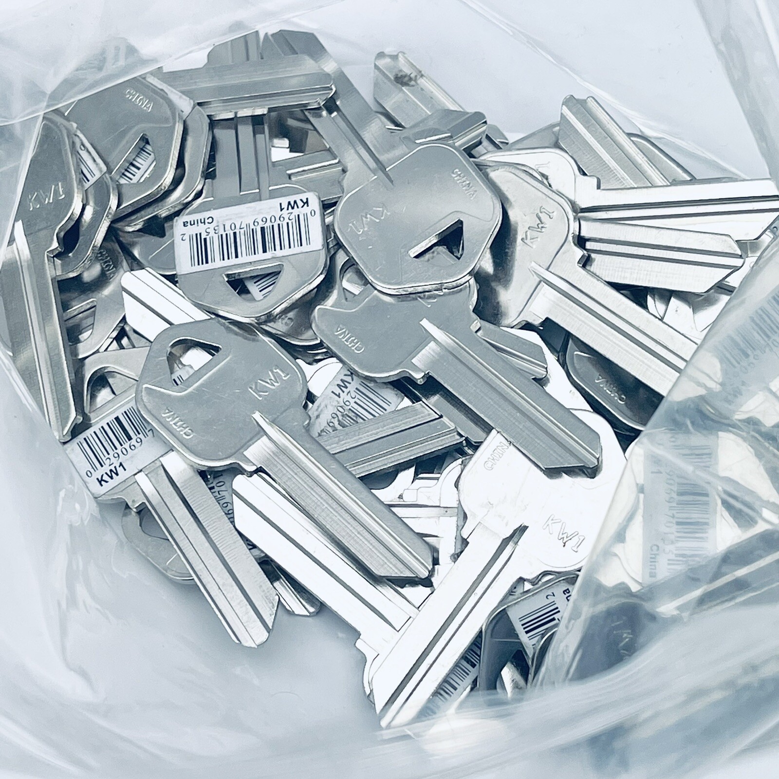 LOT OF 50 KWISET KW1 KEY BLANK