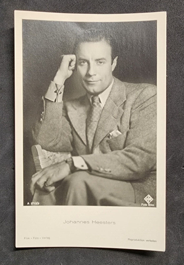 JOHANNES HEESTERS Vintage Germany RPPC Photo postcard Dutch Film Movie actor