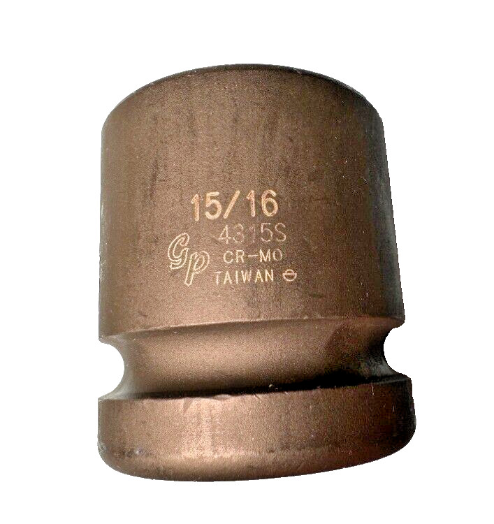 Grey Pneumatic 4315S 1" Drive x 15/16" Square - 4 Point Socket Bud Wheel