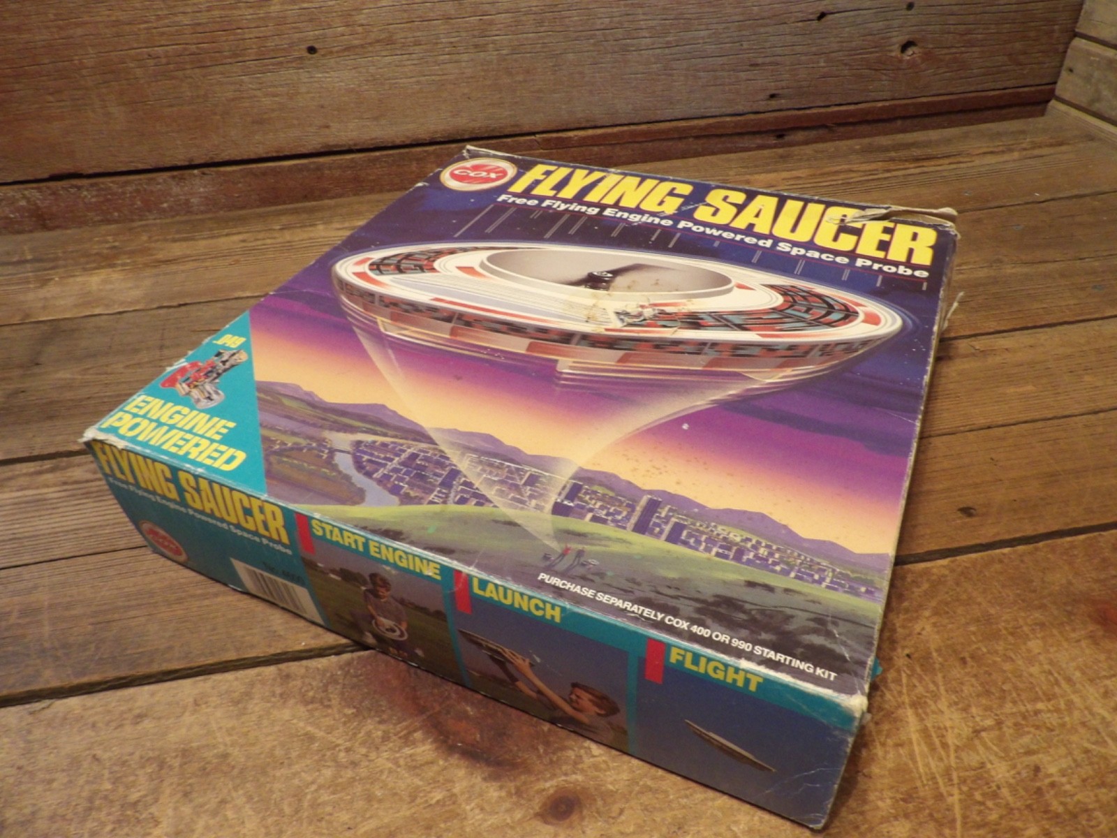 Vintage 1990 Cox Gas Powered "Space Probe" Flying Saucer