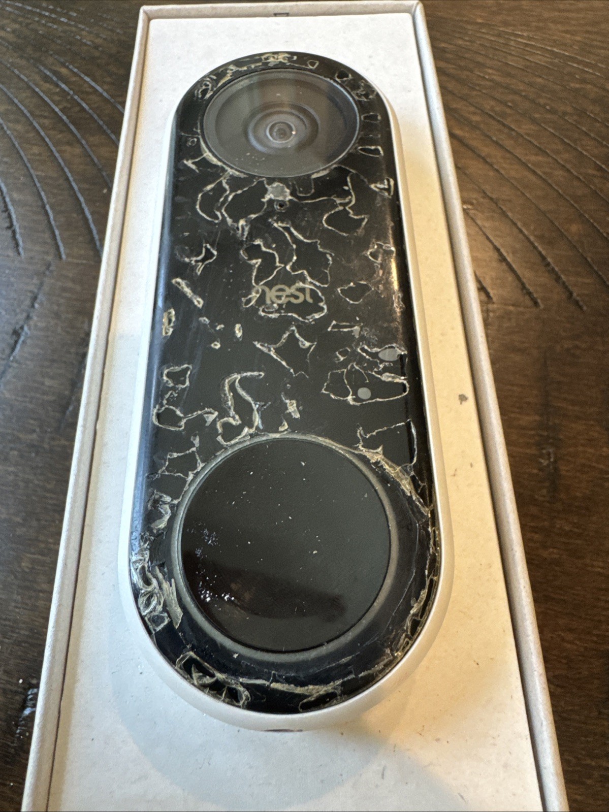Google Nest Hello Video Doorbell A0077 w/ Riser + Angle Riser E358912