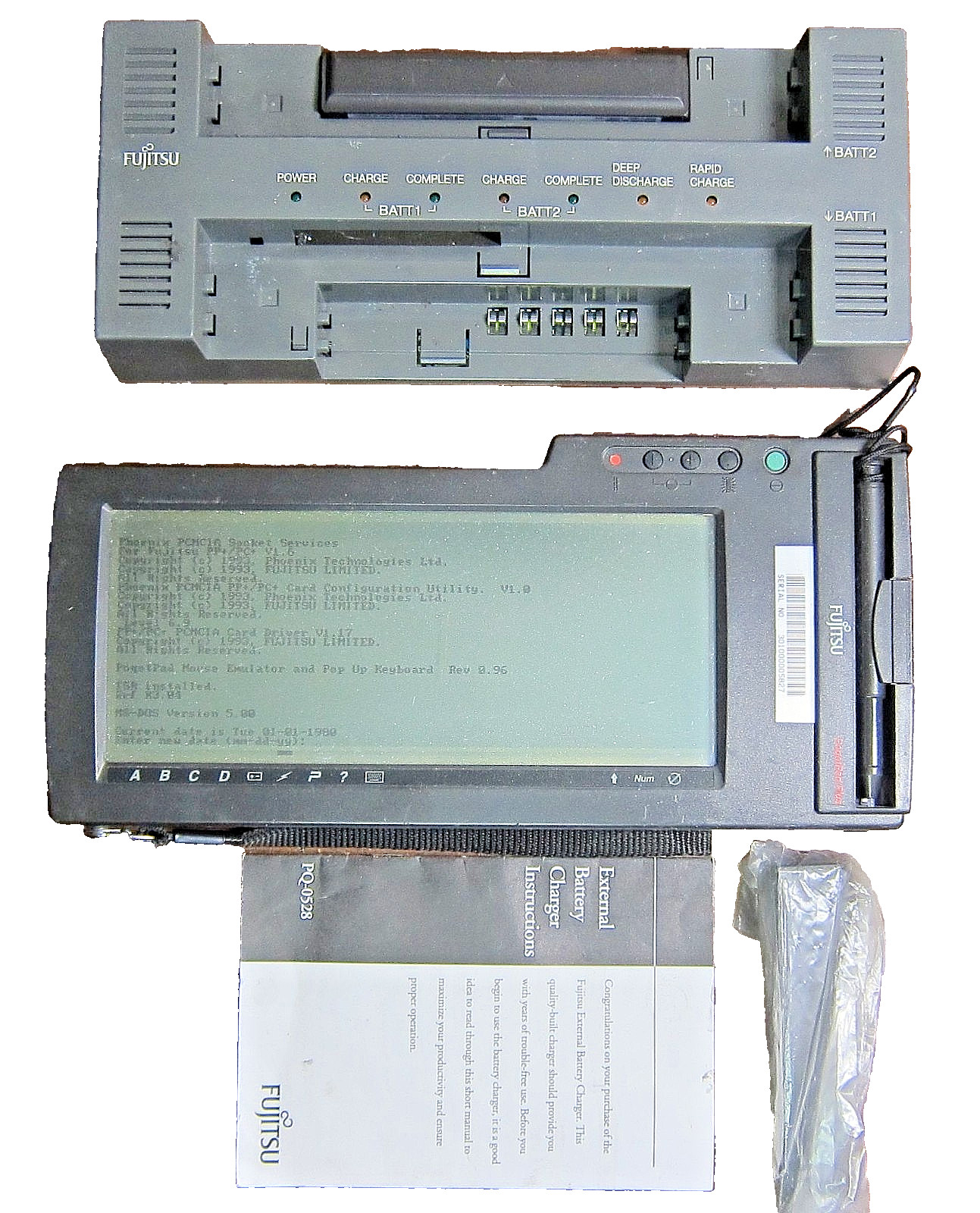 Vintage Rare Fujitsu PQ-3010 PoqetPad Plus Tablet Computer