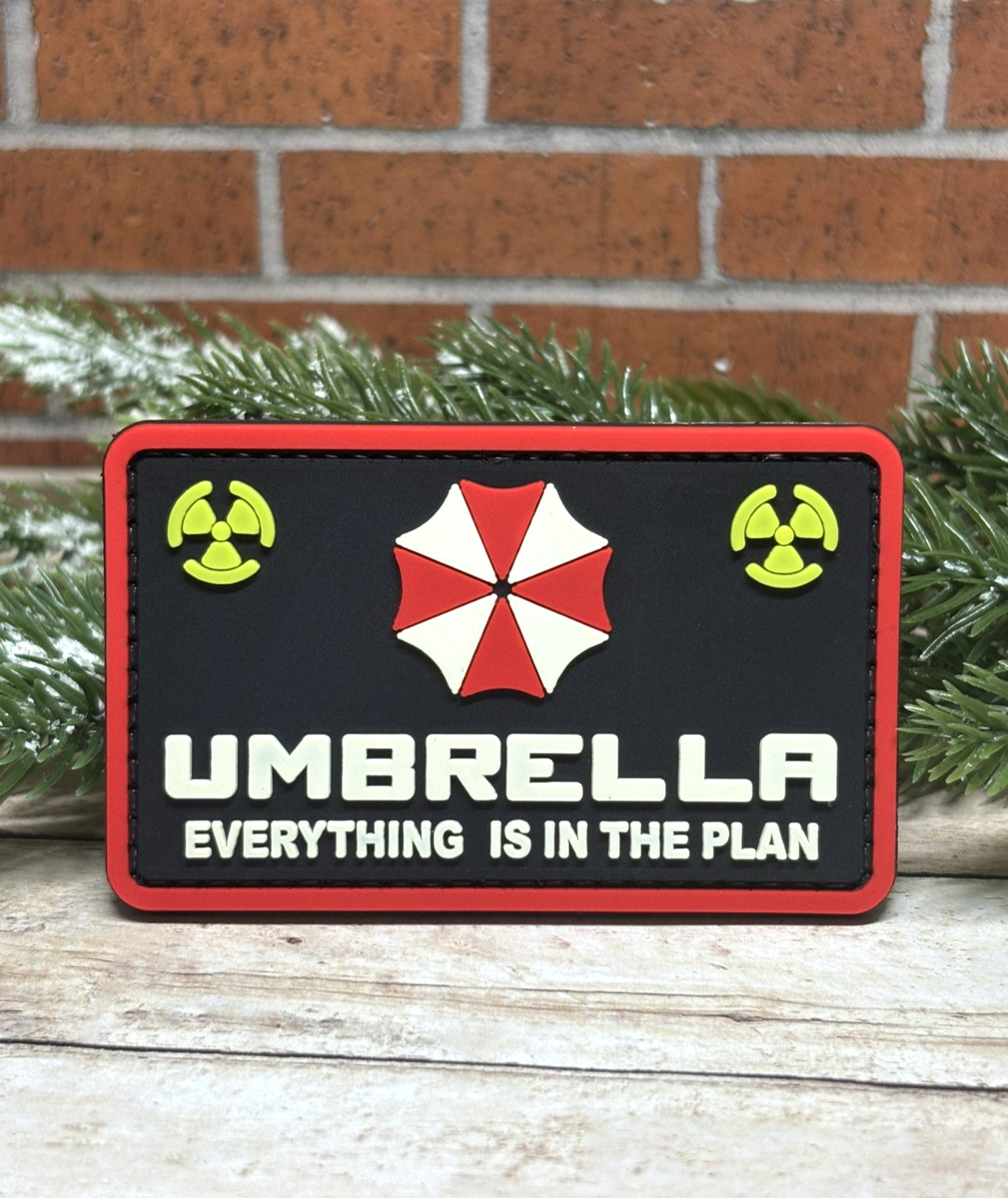 Zombie PVC Patch - Tactical Morale Patch - Zombie Umbrella Biohazard Gun Patch