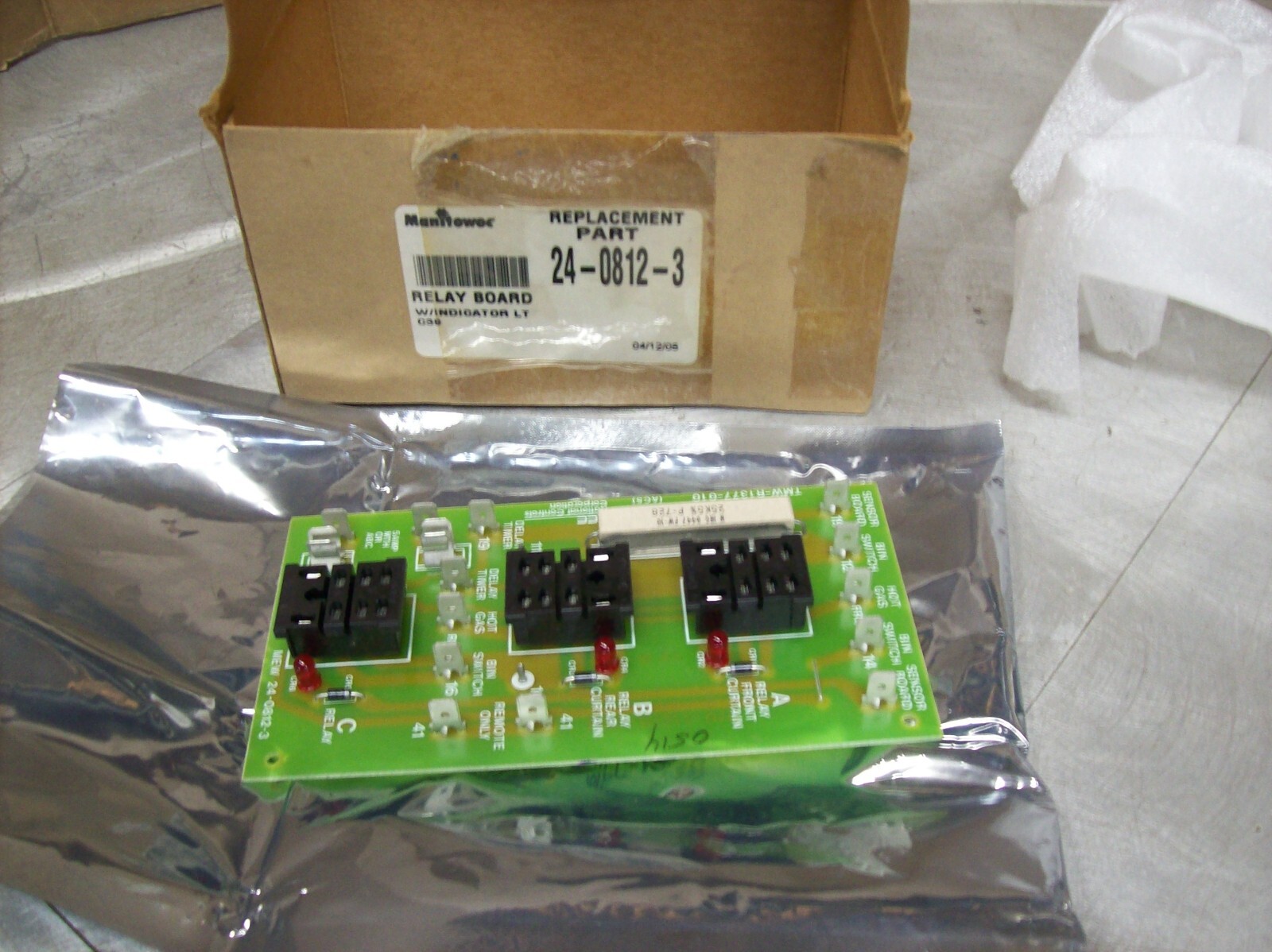 Manitowoc Ice Maker OEM Genuine Relay Board 24-0812-3