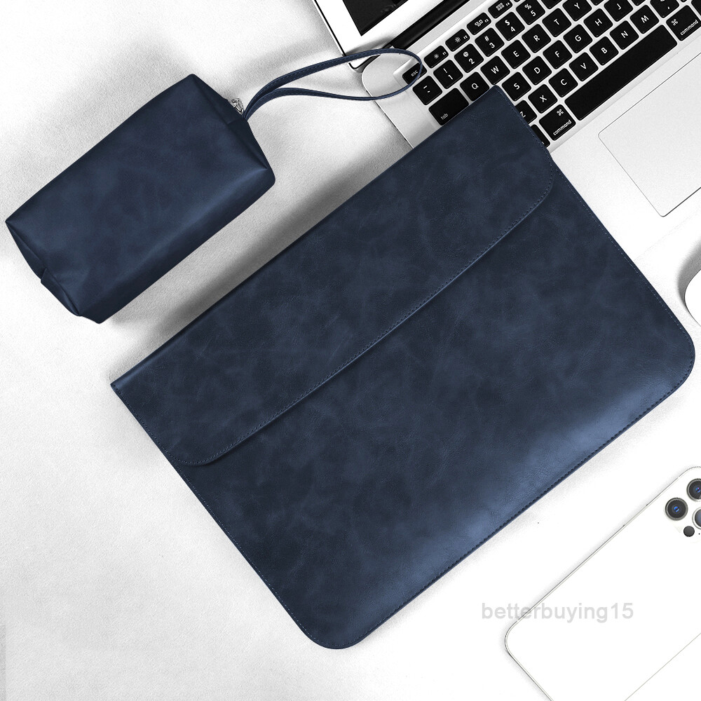 PU Leather Laptop Bag For Macbook Air Pro Lenovo HP 13 14 15 16 inch Sleeve Case