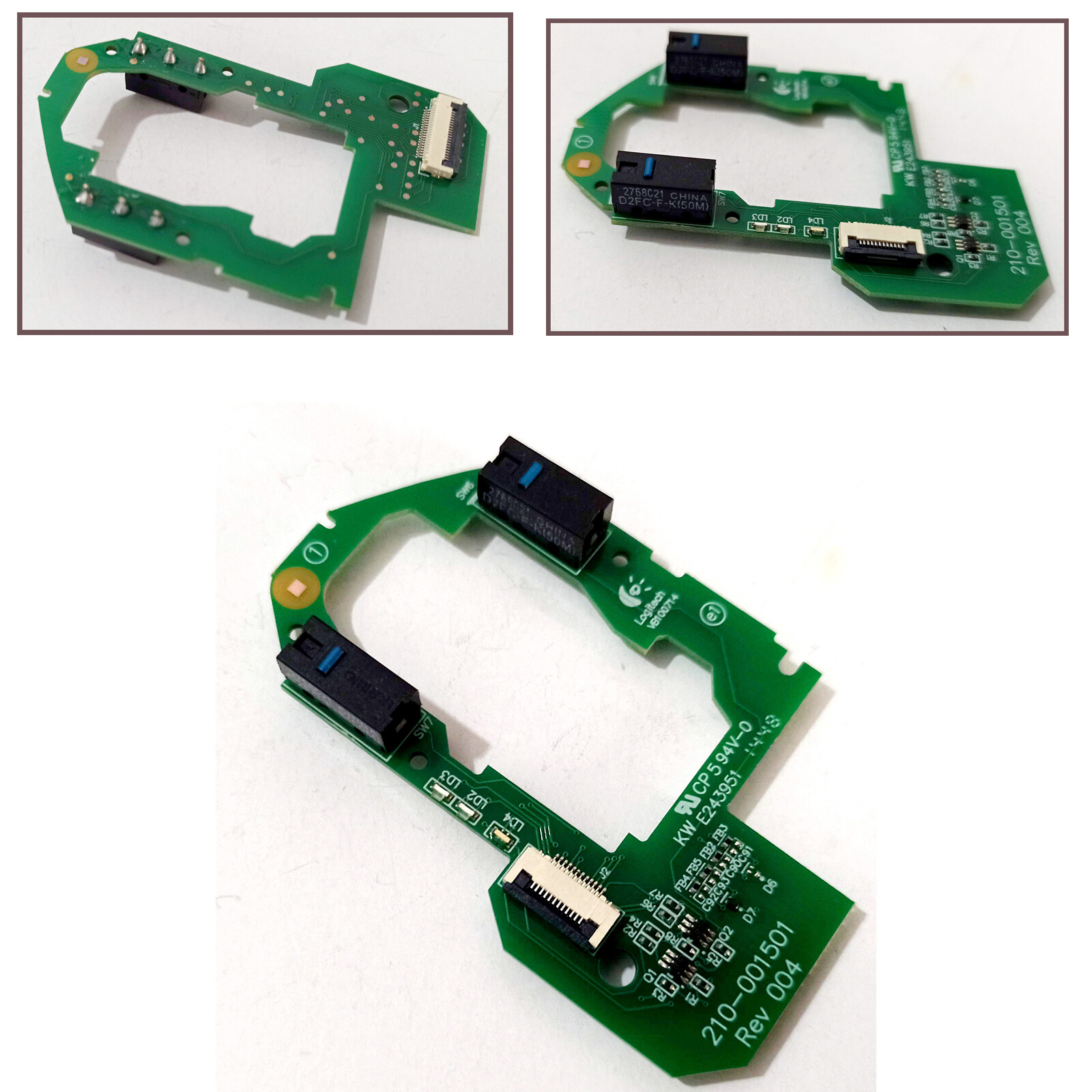 For Logitech MX MASTER MASTER2S Mouse Keyboard Micro Switch Button Board 50M