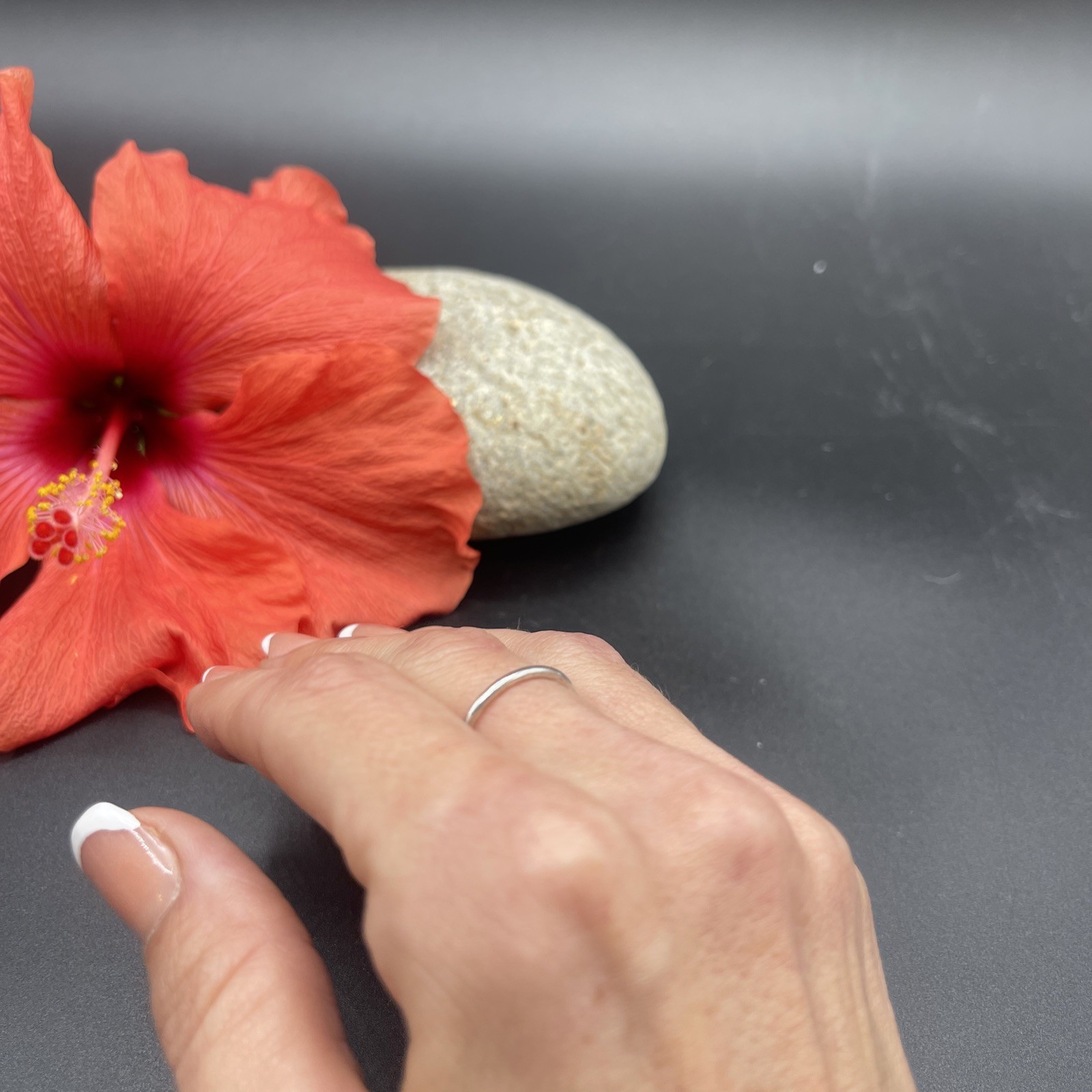 Stunning Unique Handmade 925 Sterling Silver Stackable Band Ring #B90
