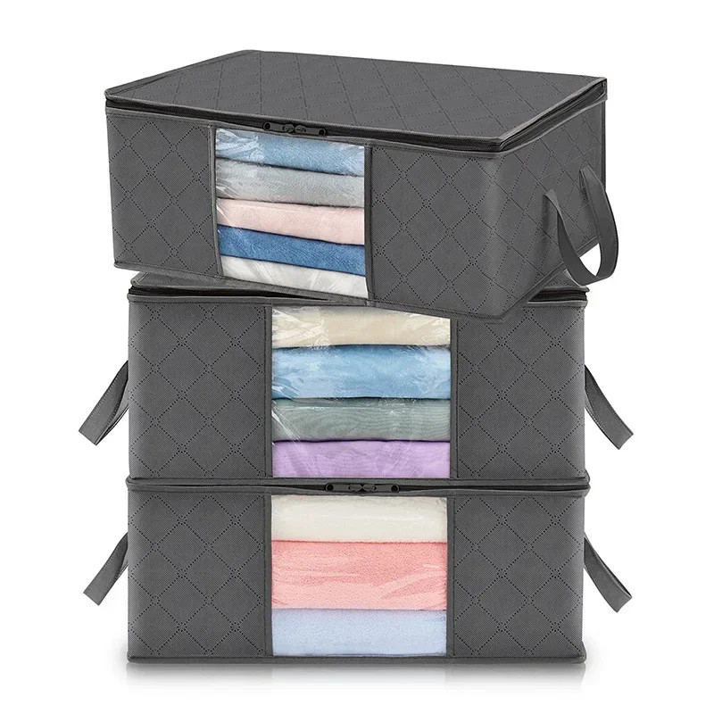 Storage Bag Foldable Large Capacity Clothes  Blanket Storage Bags Storage Contai
