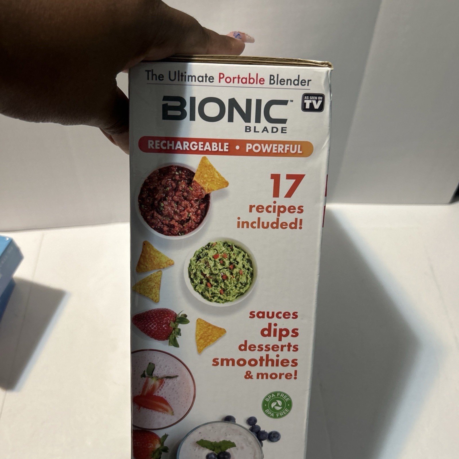 Bionic Blade Portable Blender 6 Piece Set Powerful Rechargeable Smoothie USB-C