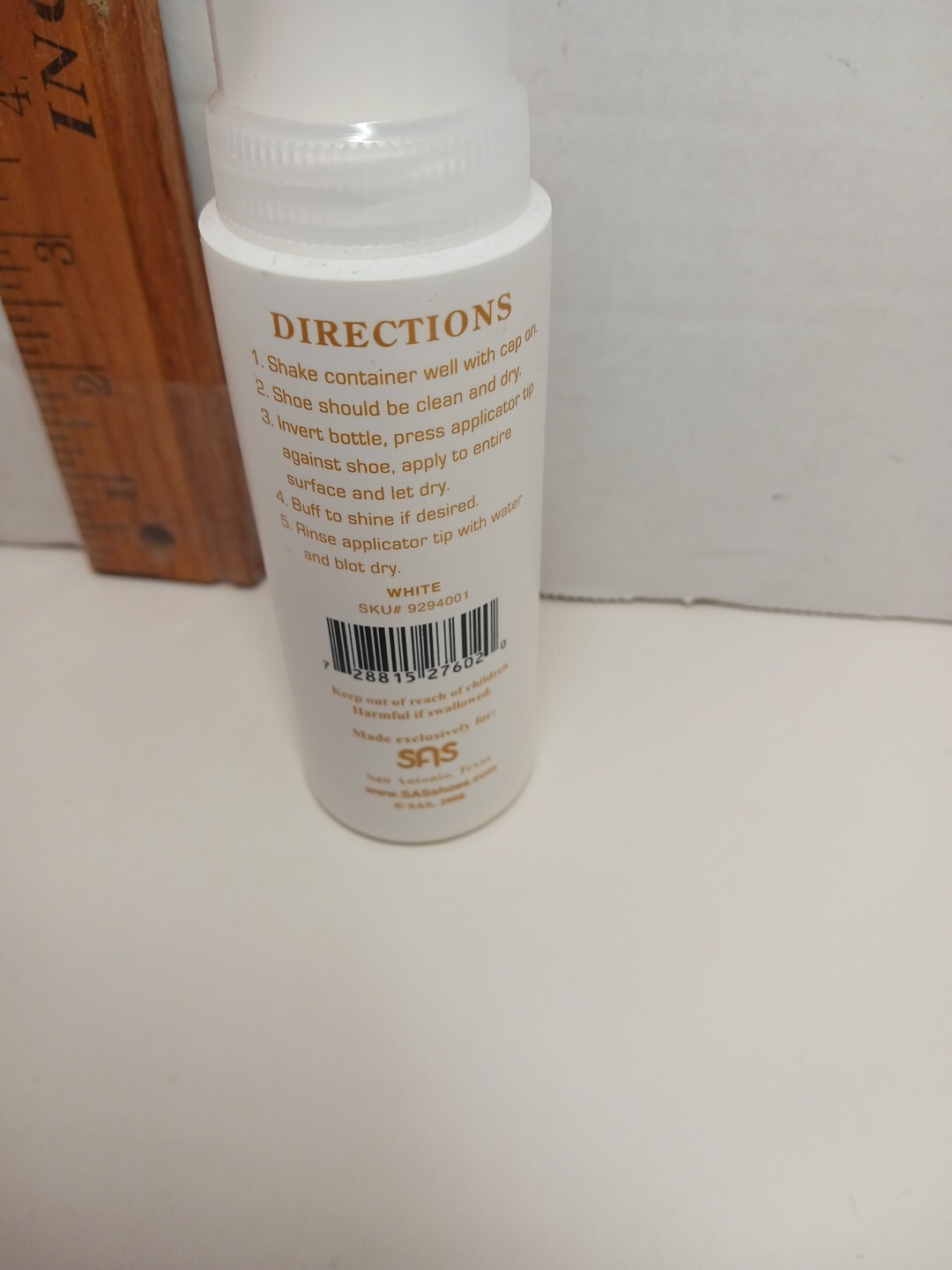 SAS Unscuffit Leather Scuff Repair Dobber White 2.5 Oz 2008