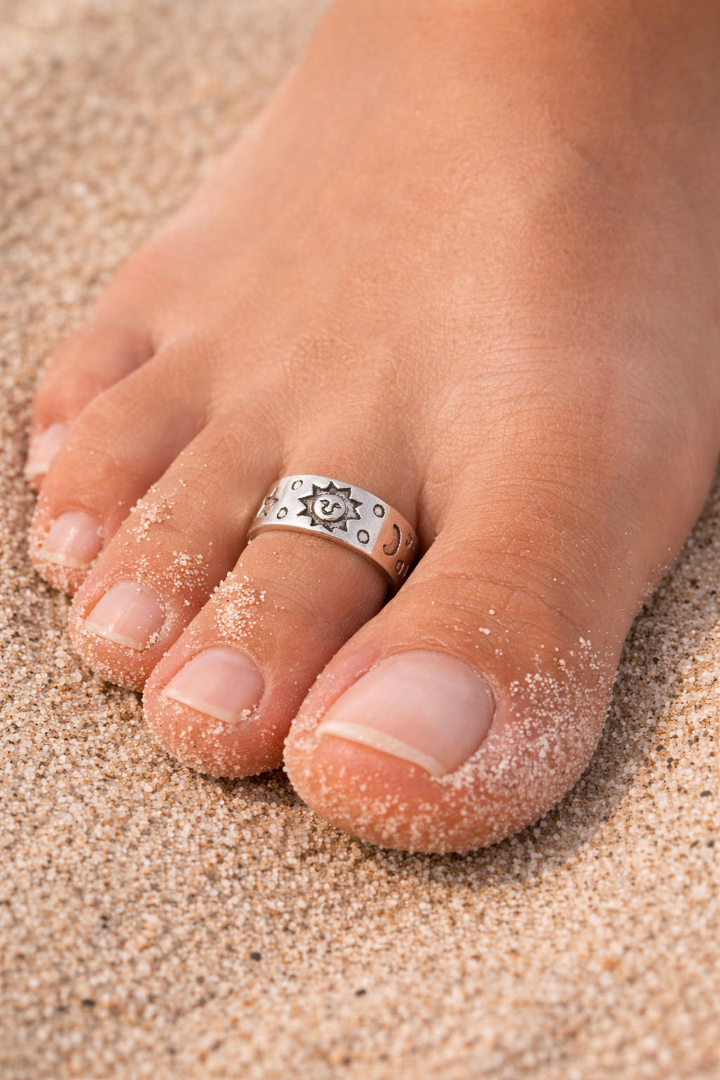 Adjustable Toe  Ring  Sterling  Silver  925