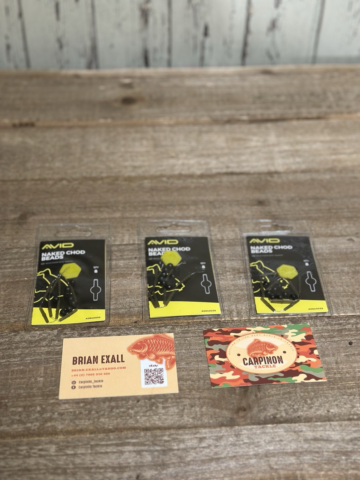 AVID NAKED CHOD BEADS - 3 Pack Bundle
