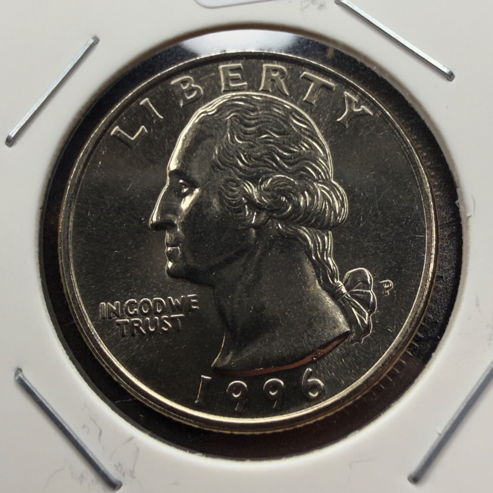 1996 Washington 25C Quarter - BU/Brilliant Uncirculated