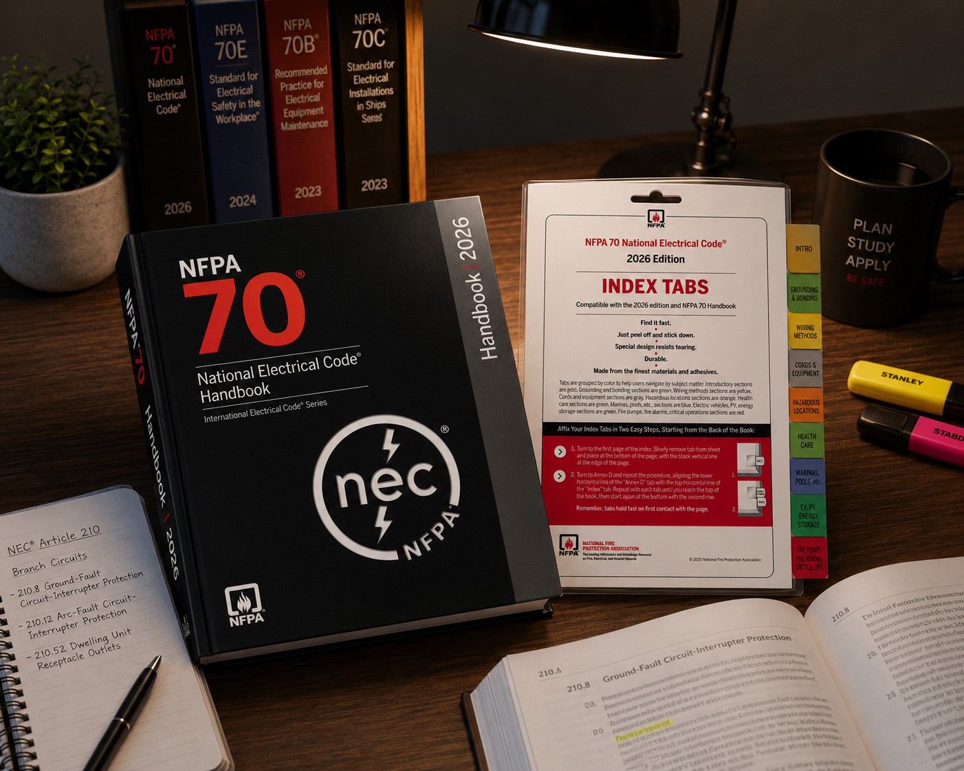 NEC Handbook 2026 70 National Electrical Code Hardcover + Index Tabs 2026