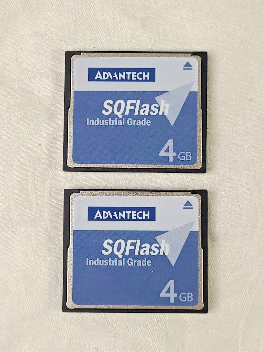 2- Advantech SQFlash Industrial Grade 4gb Cards / SQF-P10S2-4G-P8E