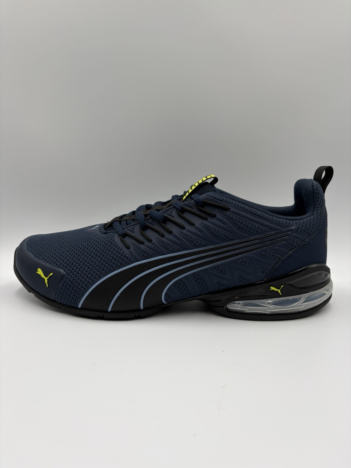 PUMA Men’s Voltaic Evo Club Navy Electric Lime Softfoam Comfort Shoe