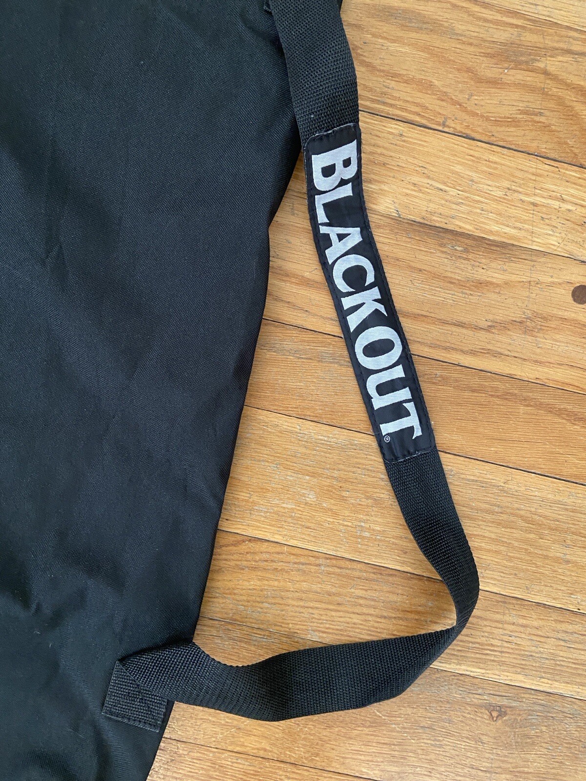 Blackout Black Drawstring Bag Multi use Storage Canvas