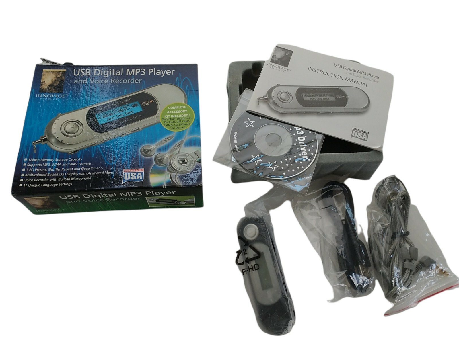 INNOVAGE USB DIGITAL MP3 PLAYER AND VOICE RECORDER