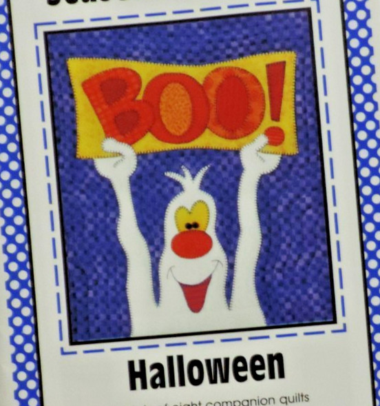 Amy Bradley Designs Seasoned Quilter Halloween/Ghost/Boo Quilt 10.5"x12.5" Uncut