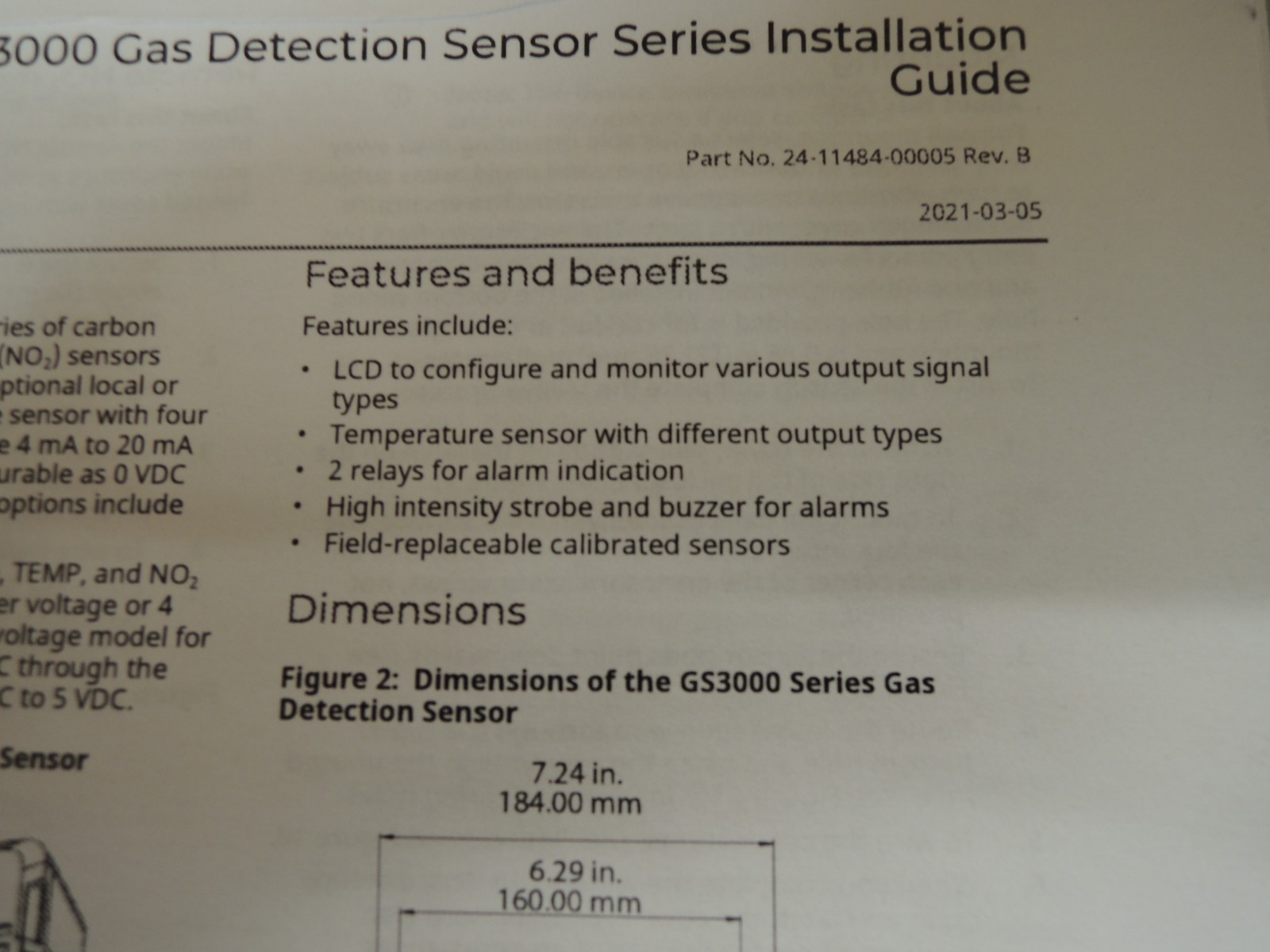NEW Johnson Controls GS302QMXIR2A Dual CO/NO2 Gas Sensor & Temperature Sensor