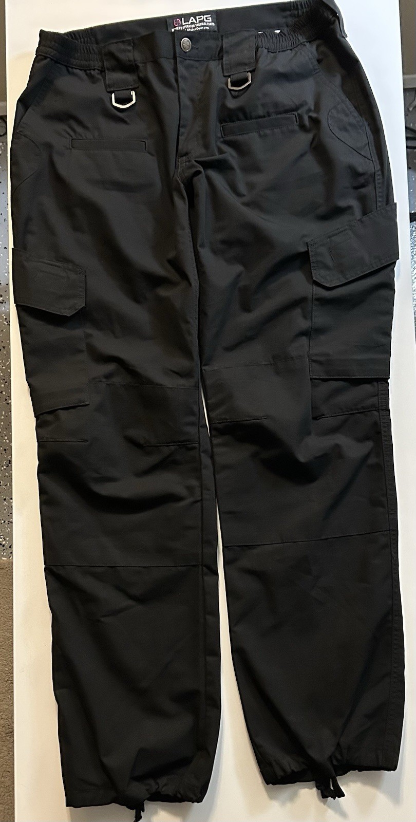 LAPG Women's Operator Tactical Pants Black Size 14 Regular Ripstop PT-WB1003