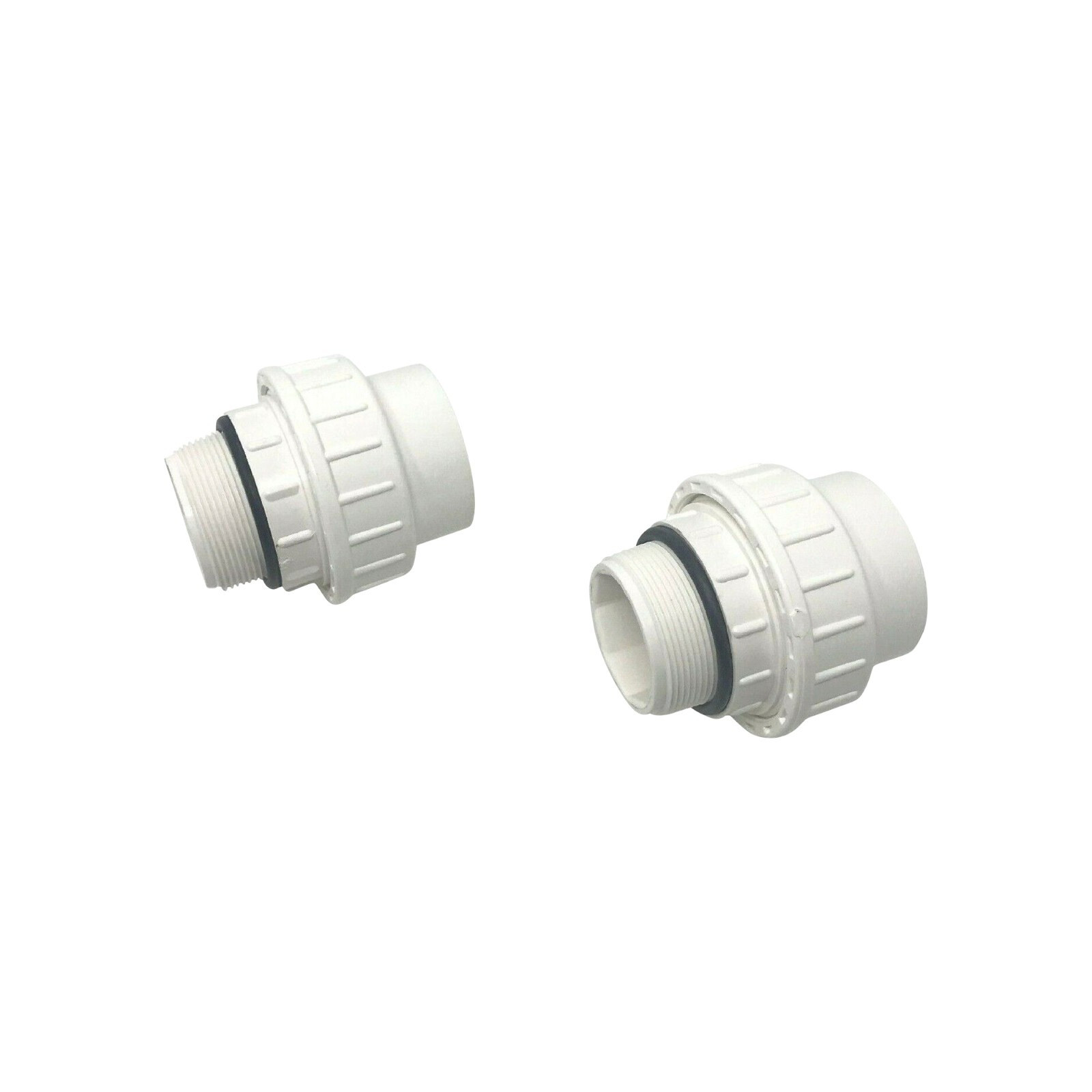 Pack of 2 Hi-Temp Union Pool Pump 2" MPT x 2" Slip PVC For IntelliFlo WhisperFlo