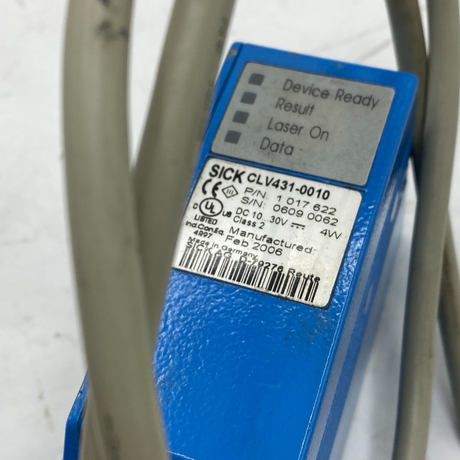 SICK CLV431-0010 Industrial Barcode Reader Scanner 1017622 CLV431 ✅