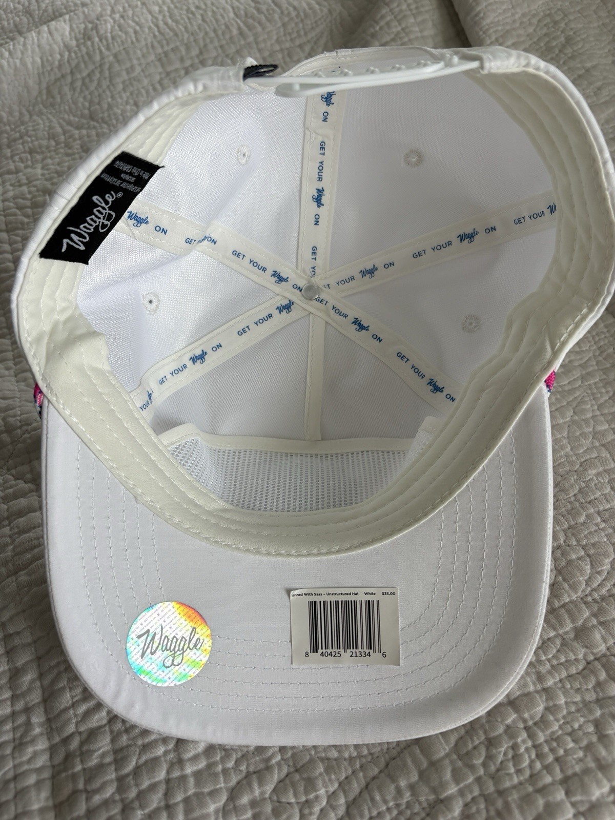 Waggle "Shred with Sass” Golf Hat NWT