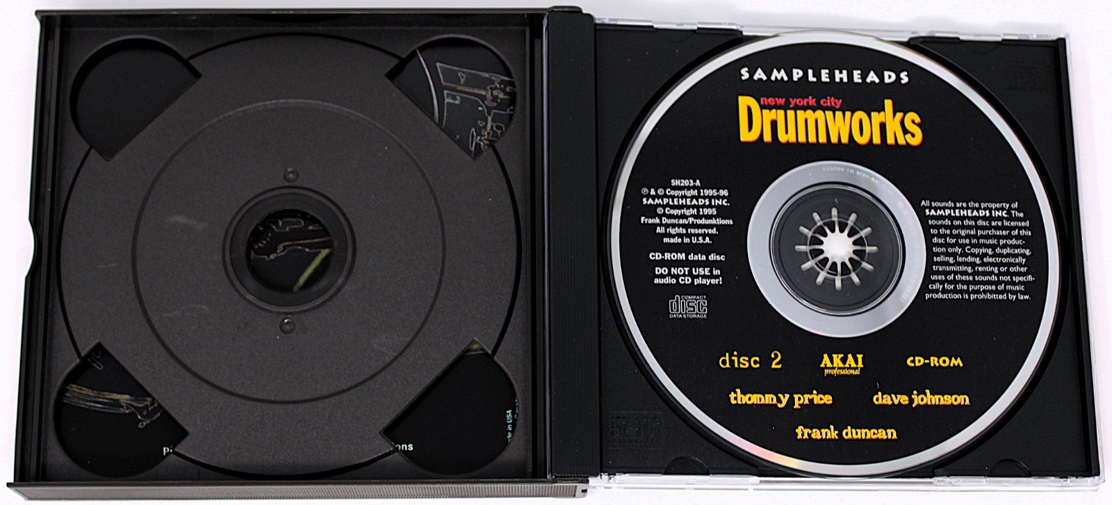 Sampleheads New York City Drumworks Akai Format Sound Library/Sampling 2 CD