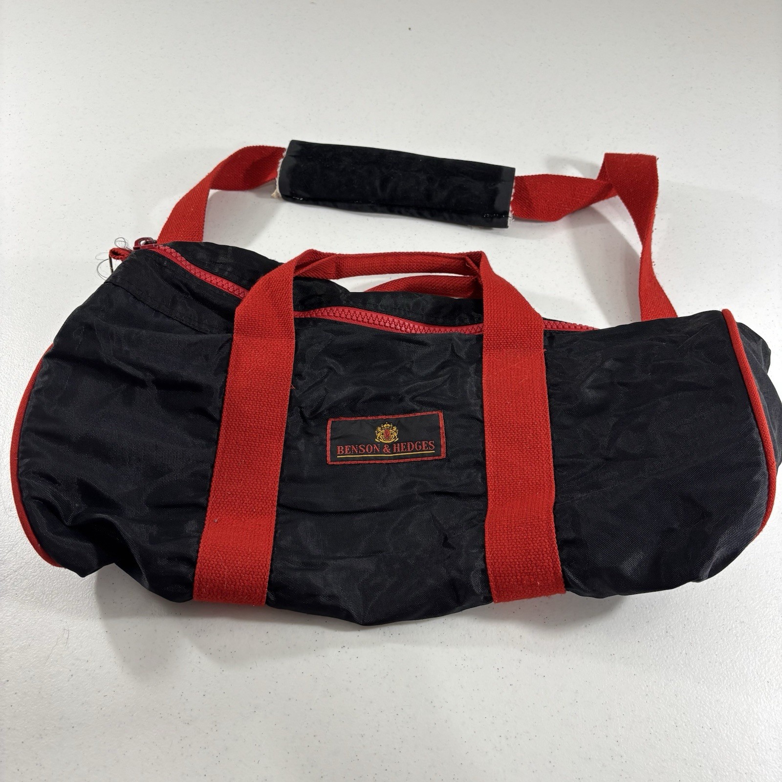 Vintage Benson & Hedges Cigarettes Tobacco Gym Duffle Tote Bag Shoulder Strap