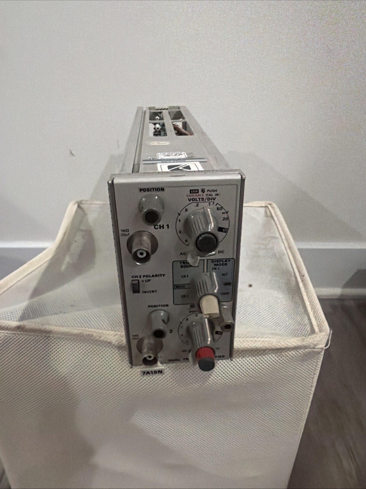 Tektronix 7A18N Dual Trace Amplifier Plug-in Module Oscilloscope, Tested