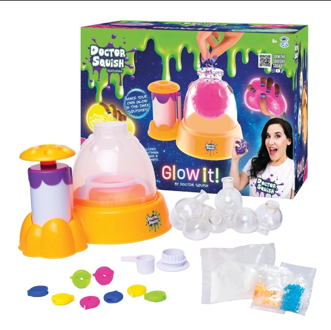 Doctor Squish Glow it! Squishy Maker Neon, Create Your Very Own Squishies!