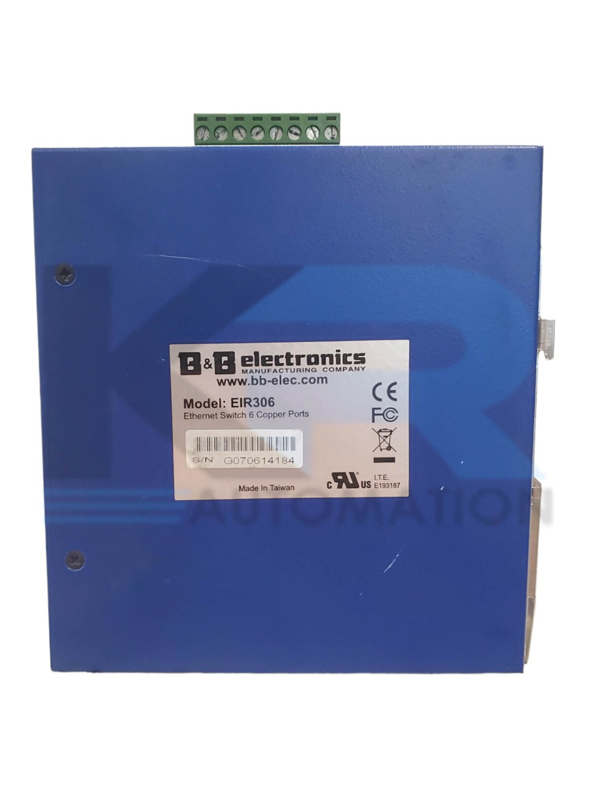 B&B Electronics EIR306 Ethernet Switch 6 Copper Ports 10/100 Base