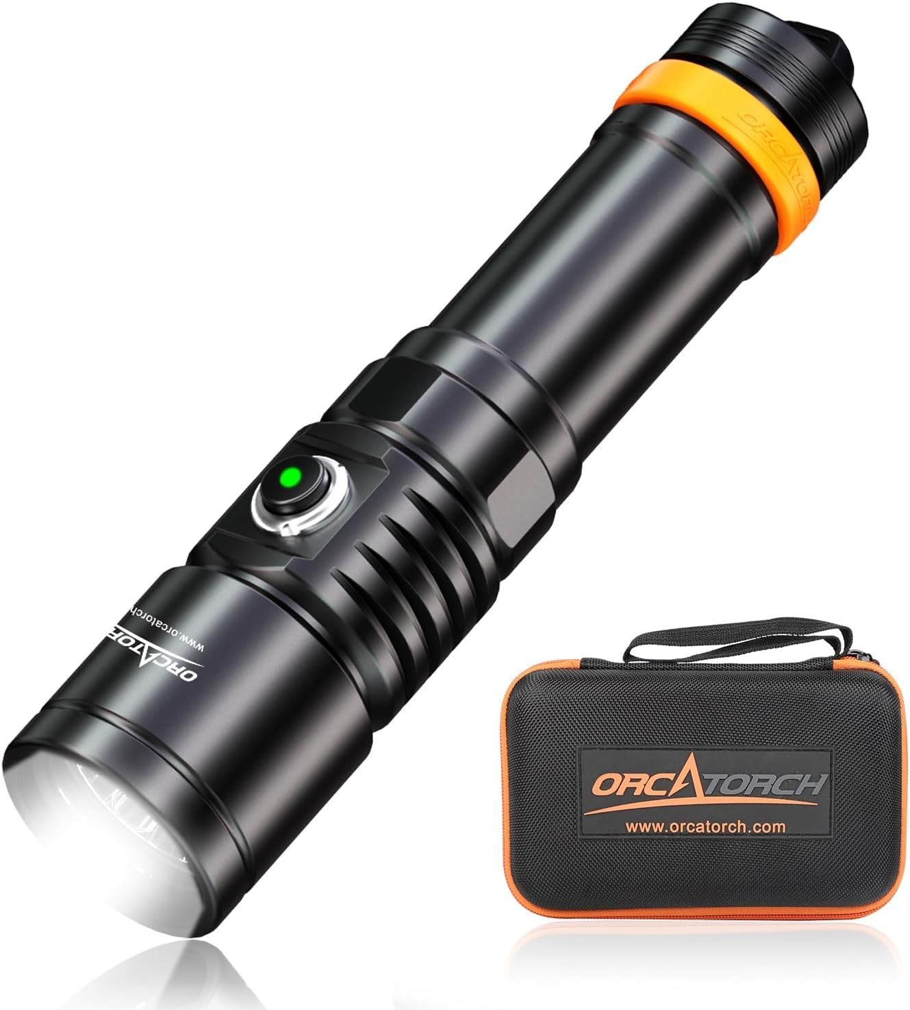 Waterproof Underwater Flashlight, 6° Narrow Beam