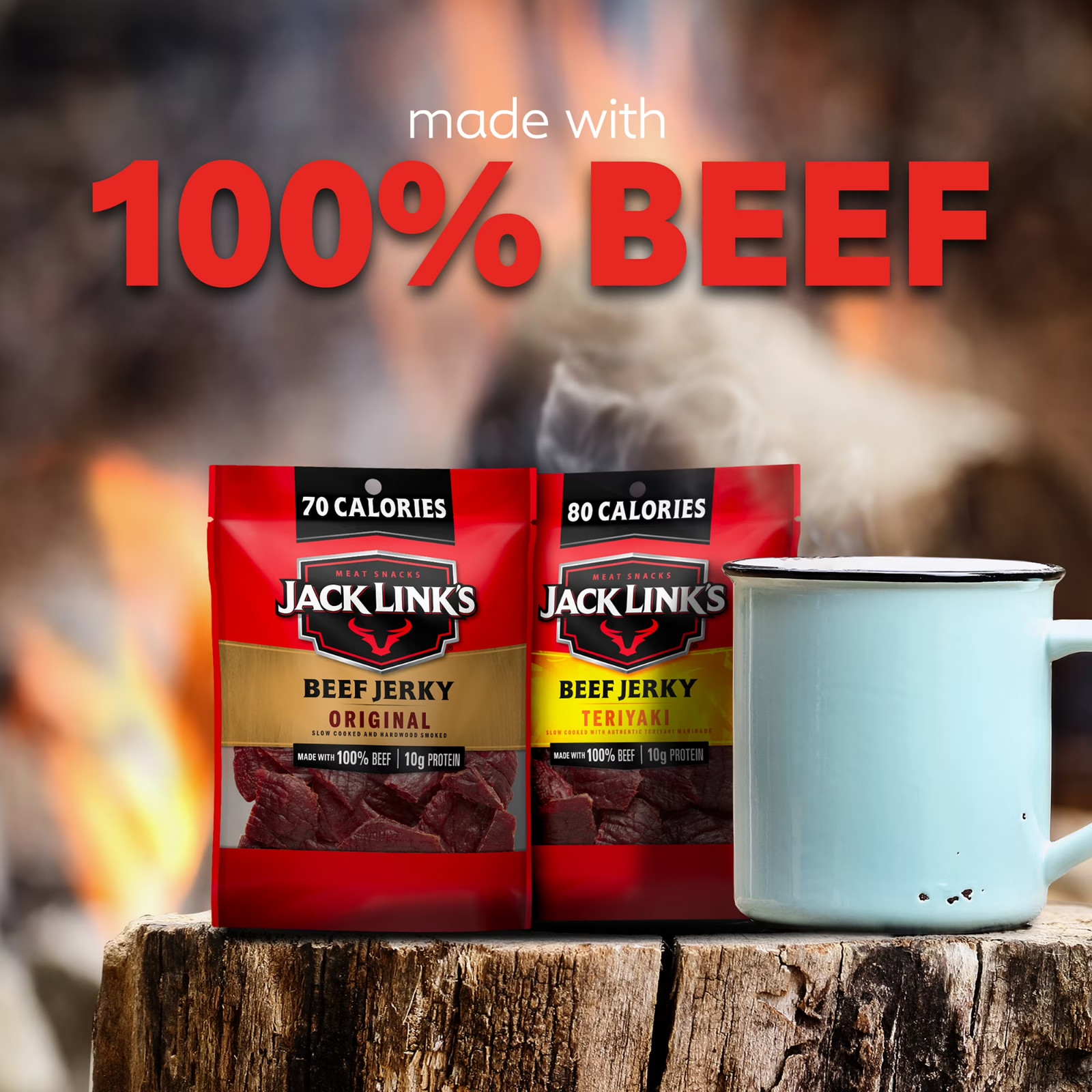 (2 pack) Jack Link's Original & Teriyaki Beef Jerky